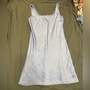 Aritzia Wilfred periwinkle slip dress